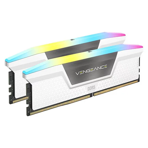 Corsair Vengeance RGB White 32GB (16GB x 2) 6000MHz CL36 DDR5 RAM
