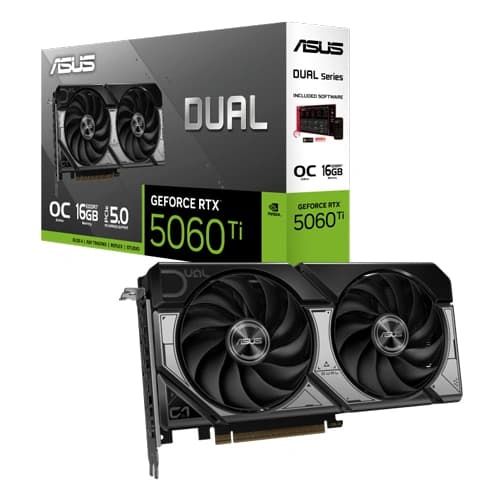 ASUS Dual RTX 5060 Ti OC Edition 16GB GDDR7 Graphics Card