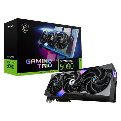 g5090-32gtc-image-main0 MSI RTX 5090 Gaming Trio OC 32GB GDDR7 Graphics Card