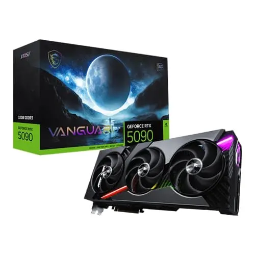 g5090-32vgs-image MSI RTX 5090 Vanguard SOC 32GB GDDR7 Graphics Card
