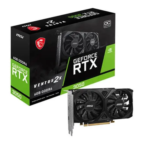 rtx-3050-ventus-2x-e-6g-oc-image-main MSI GeForce RTX 3050 Ventus 2X E 6GB OC GDDR6 Graphics Card