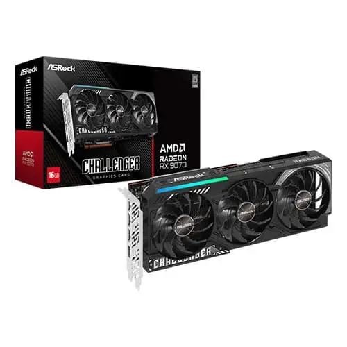rx9070-cl-16g-image-main0 ASRock RX 9070 Challenger 16GB GDDR6 Graphics Card