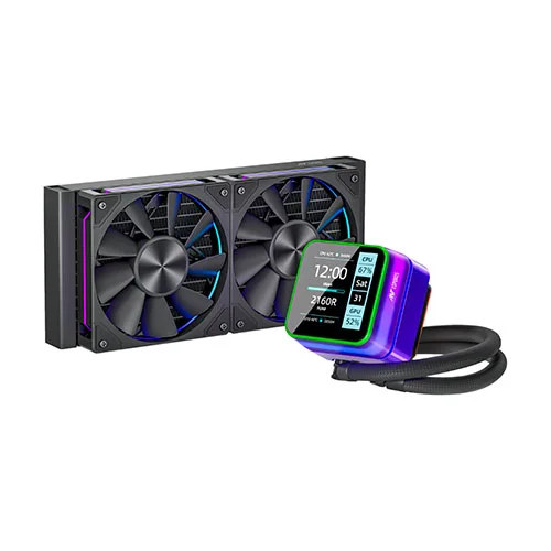 Ant Esports Glacius-240D ARGB CPU Liquid Cooler with LCD Display