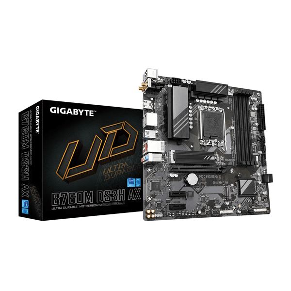 Gigabyte B760M DS3H AX WiFi DDR5 M-ATX Motherboard