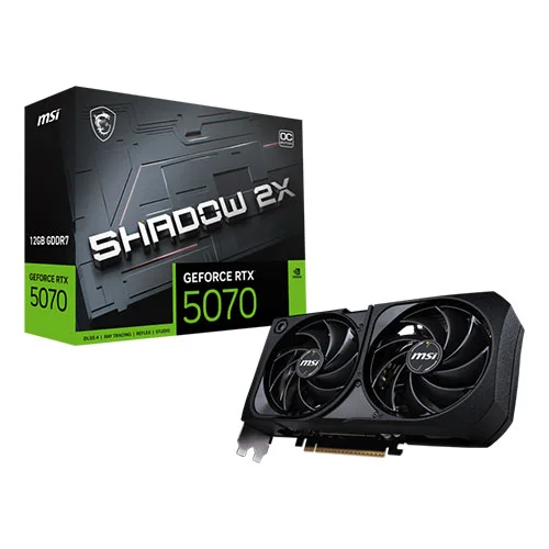 g5070-12s2c-image-main0 MSI RTX 5070 Shadow 2X OC 12GB GDDR7 Graphics Card