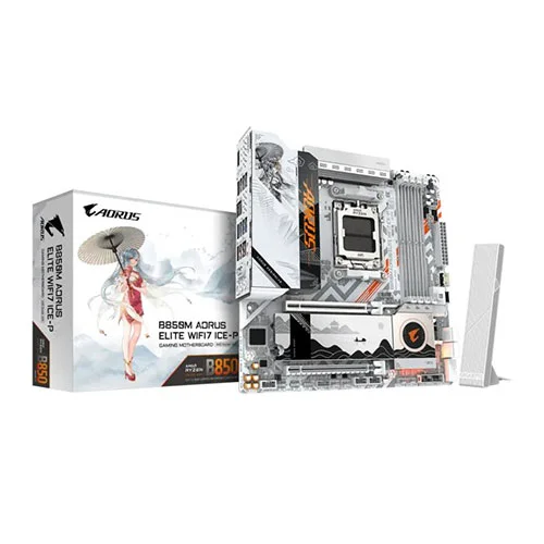 Gigabyte B850M Aorus Elite WIFI7 ICE-P M-ATX Motherboard